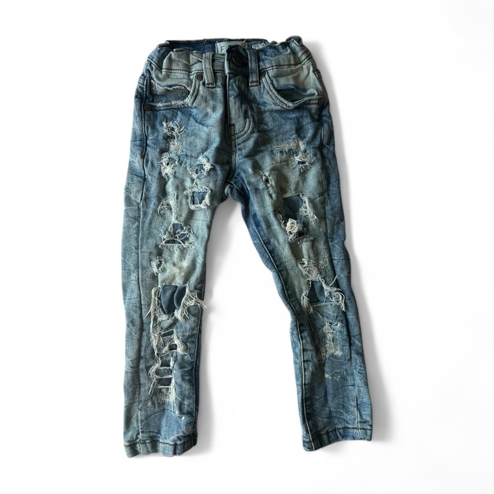 FWRD Kids Distressed Jeans 2 – Trendy Blue Denim Streetwear Style
